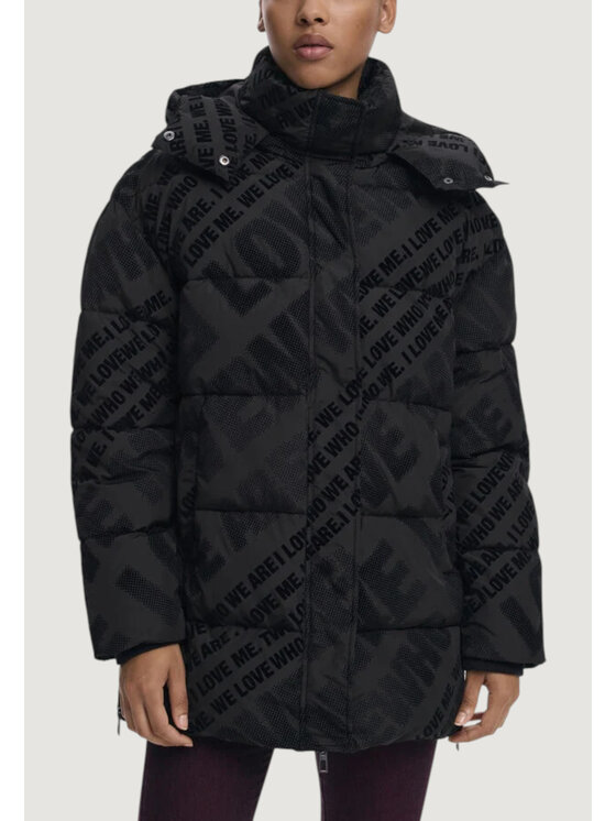 Desigual Desigual Giubbotto invernale PADDED_CADERA_FLOCK Nero Original Fit