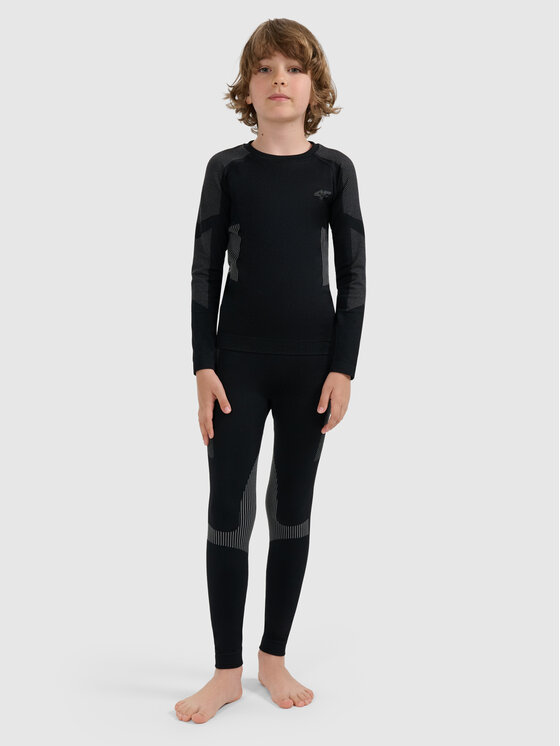 4F 4F Komplet bielizny termoaktywnej SKI UNDERWEAR Czarny