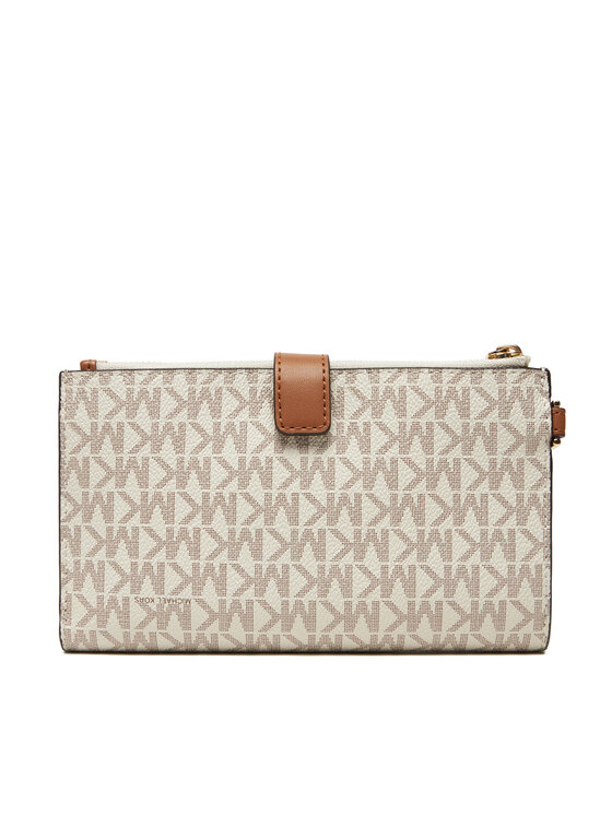 MICHAEL Michael Kors MICHAEL Michael Kors Liels sieviešu maks Jet Set 32F1GJ6W4B Bēšs