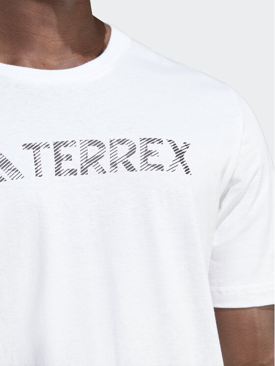 adidas adidas T-Shirt Terrex Classic Logo HZ1400 Bílá Regular Fit