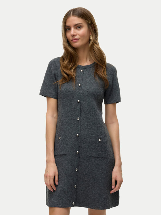 Vero Moda Vero Moda Kötött ruha Johanna 10333908 Szürke Standard Fit