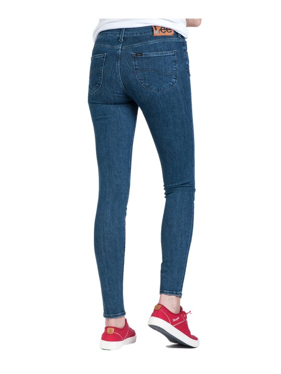 Lee Lee Jeansy L526MHGT Granatowy Skinny Fit