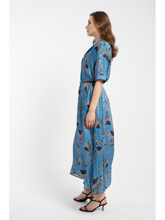 CLICK CLICK Sukienka codzienna 60-6130 Niebieski Relaxed Fit