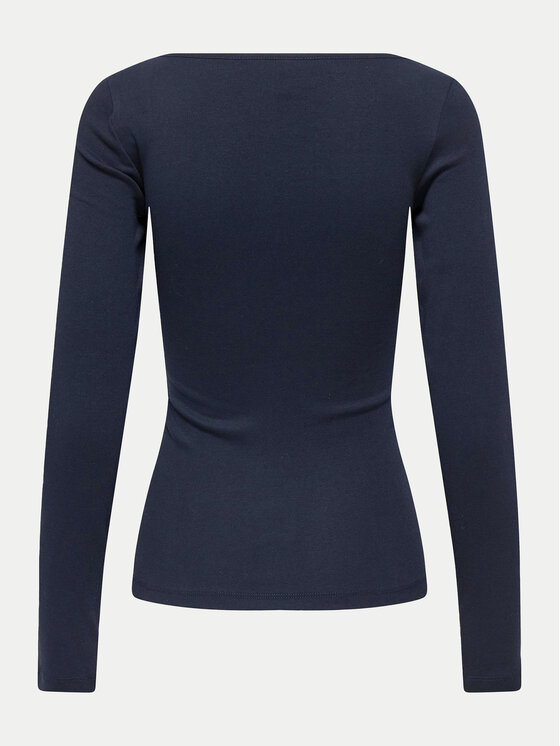 ONLY ONLY Majica Kira 15302894 Tamnoplava Slim Fit