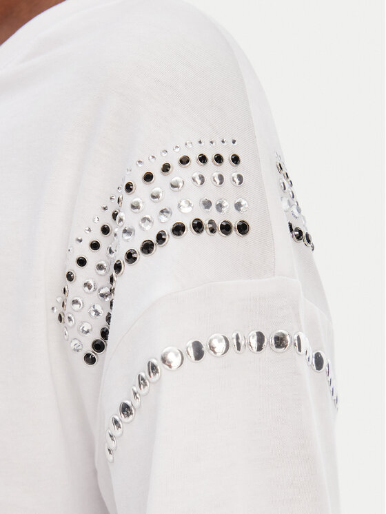Liu Jo Liu Jo Tricou WA6128 JS904 Alb Relaxed Fit