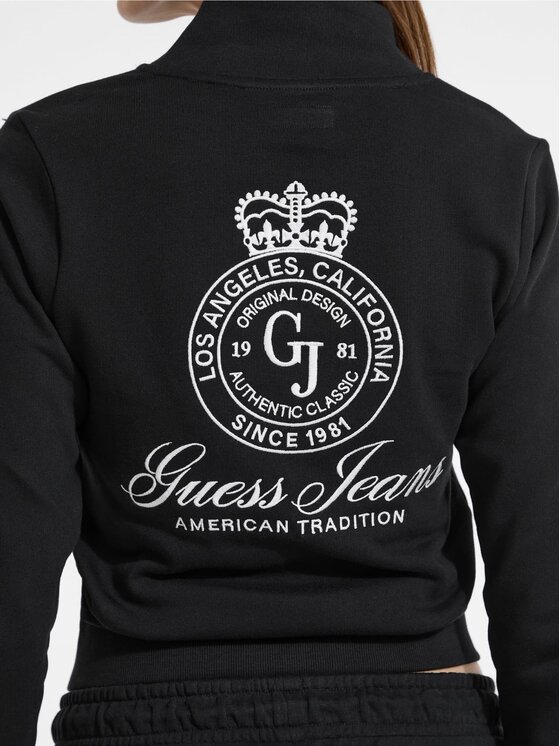 Guess Jeans Guess Jeans Суитшърт 176145 Черен Classic Fit