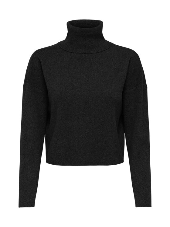 ONLY ONLY Πουλόβερ Onlama life ls rib rollneck Μαύρο Regular Fit