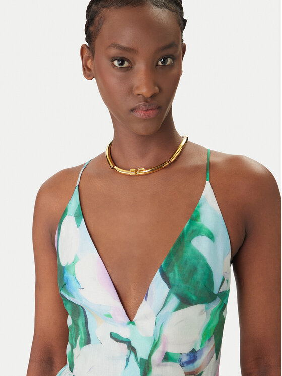 Bardot Bardot Sukienka koktajlowa Arletha Halter 59963DB1 Zielony Regular Fit