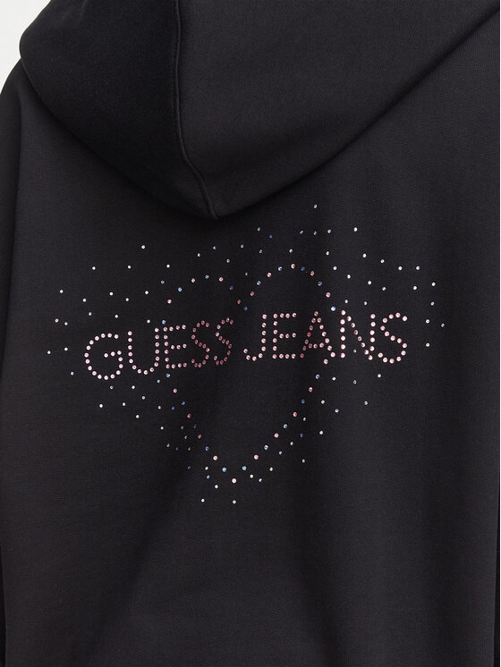 Guess Jeans Guess Jeans Sweatshirt W6YQ10 K3872 Schwarz Oversize