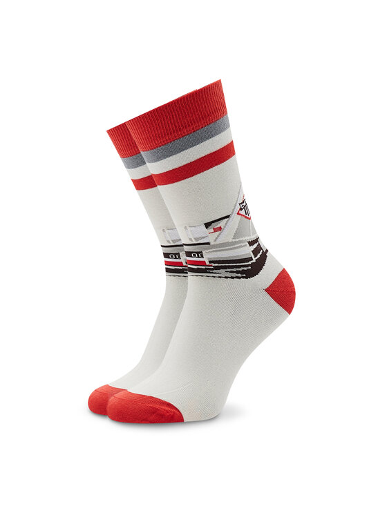 Stereo Socks Ilgos Unisex Kojinės Incensed Kill Balta