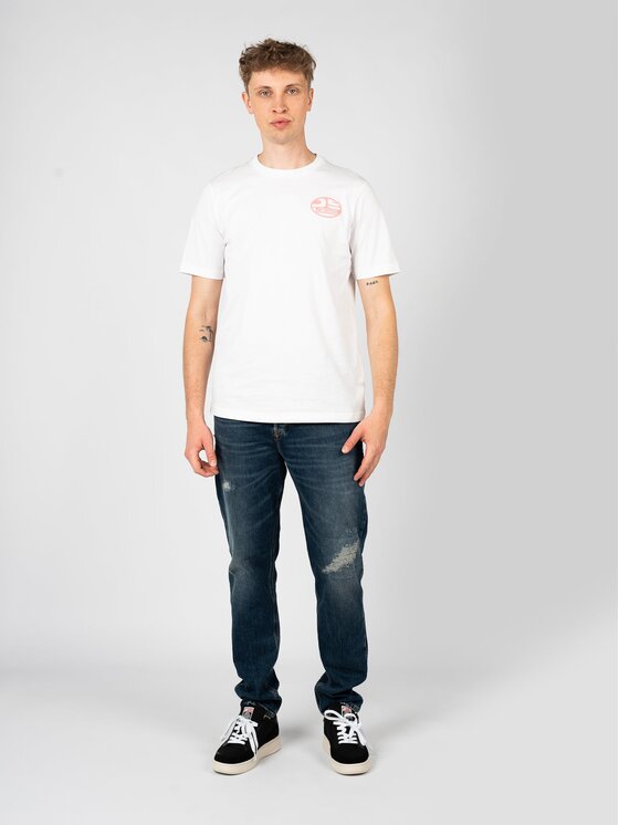 Diesel Diesel T-Shirt A06495 0GRAI Λευκό Regular Fit