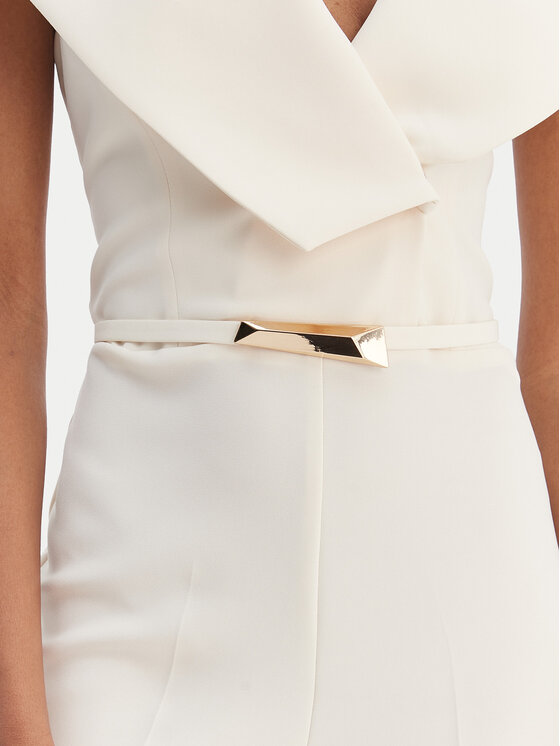 Simona Corsellini Simona Corsellini Jumpsuit P26CPTU00701 Écru Regular Fit