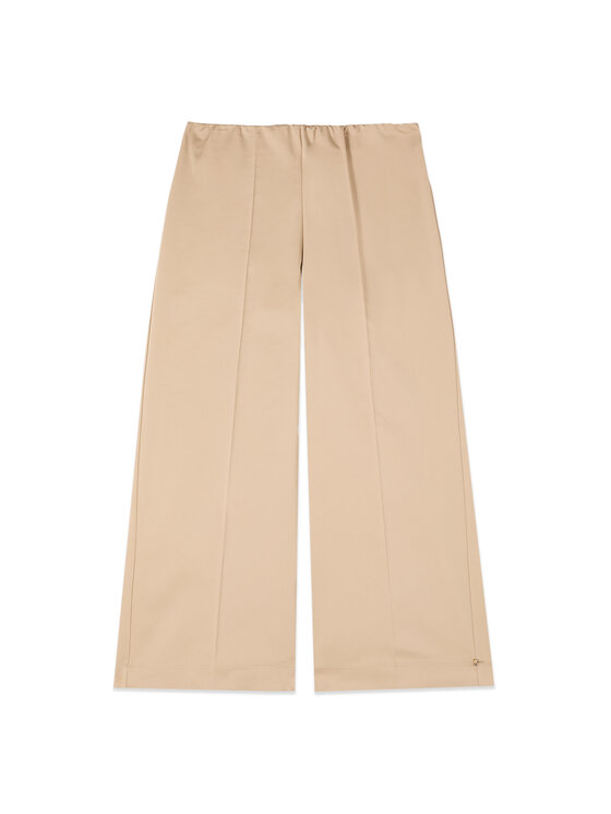 Oltre Oltre Spodnie materiałowe P733R009308N002 Kremowy Baggy Fit