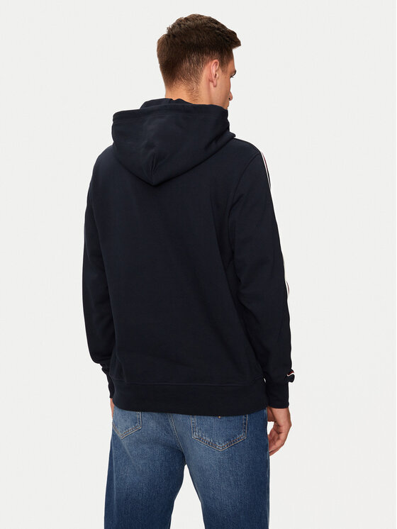 Tommy Hilfiger Tommy Hilfiger Pulóver Global Stripe MW0MW37225 Sötétkék Regular Fit