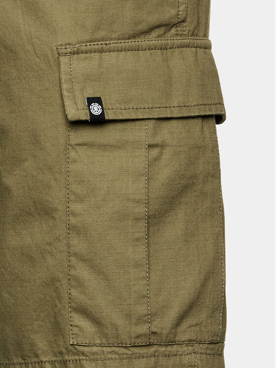 Element Element Kratke hlače iz tkanine Legion Cargo ELYWS00103 Zelena Regular Fit