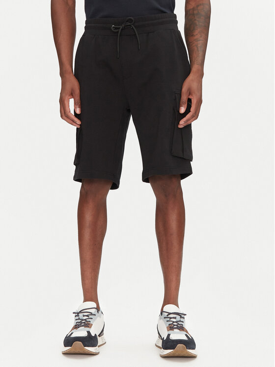 Aeronautica Militare Aeronautica Militare Pantaloncini sportivi 251BF025F459 Nero Regular Fit