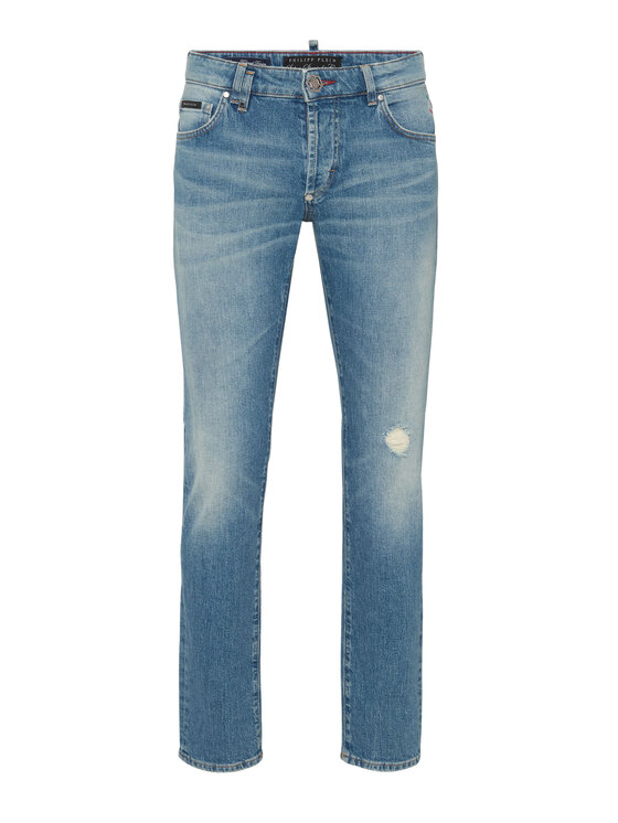 PHILIPP PLEIN PHILIPP PLEIN Jeansy 25441 Niebieski Straight Leg