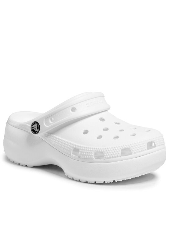Crocs Crocs Klapki Classic Platform Clog W 206750 Biały