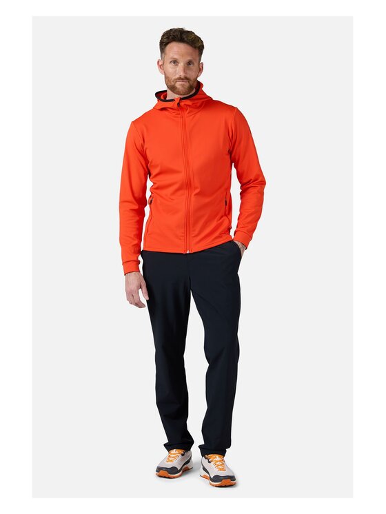 Rossignol Rossignol Bluza techniczna Mid Layer Stretch Hoodie Pomarańczowy Regular Fit