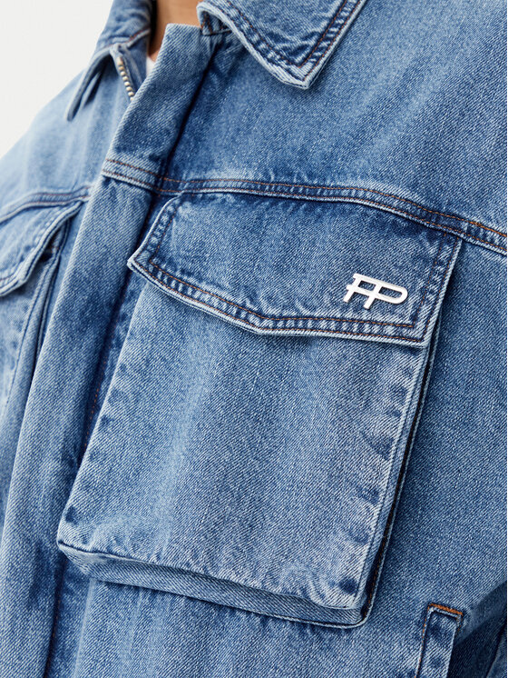 Filling Pieces Filling Pieces Geacă de blugi Unisex 78620769975 Albastru Regular Fit
