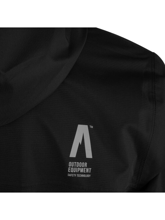 Alpinus Alpinus Kurtka przeciwdeszczowa Paterno Czarny Active Fit