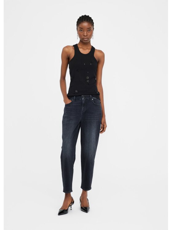 Liu Jo Liu Jo Jeansy UF5135DS05887396 Czarny Carrot Fit