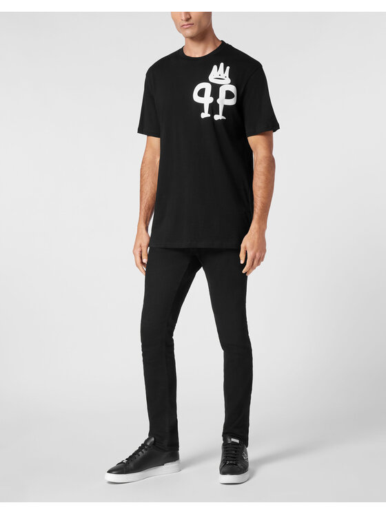 PHILIPP PLEIN PHILIPP PLEIN T-Shirt 9417 Czarny Regular Fit