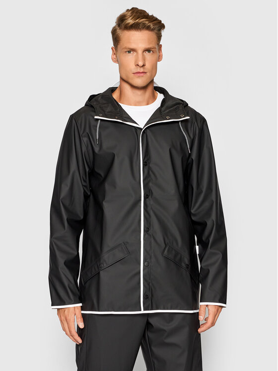 Rains Dežna jakna Unisex 1201 Črna Regular Fit