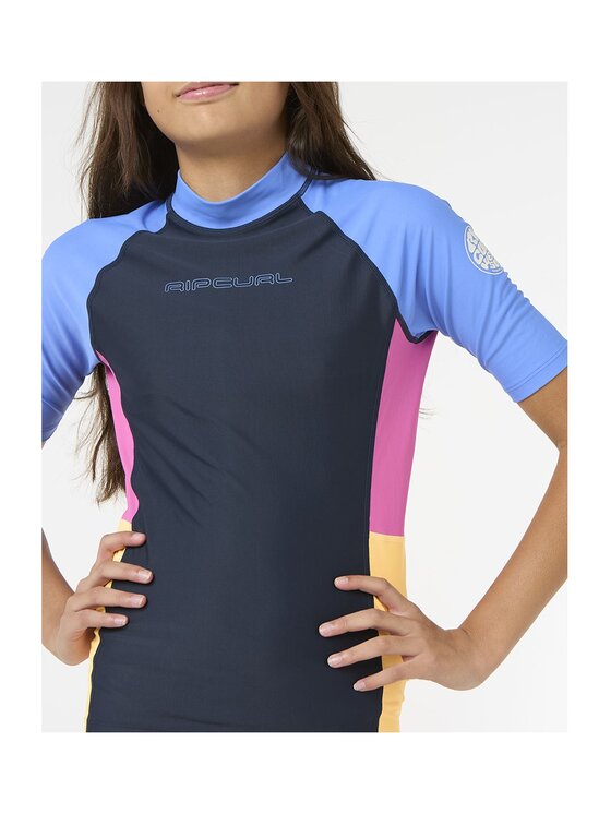 Rip Curl Rip Curl Koszulka do pływania Block Partyâ Â Ss Rash Vest -Gir Granatowy