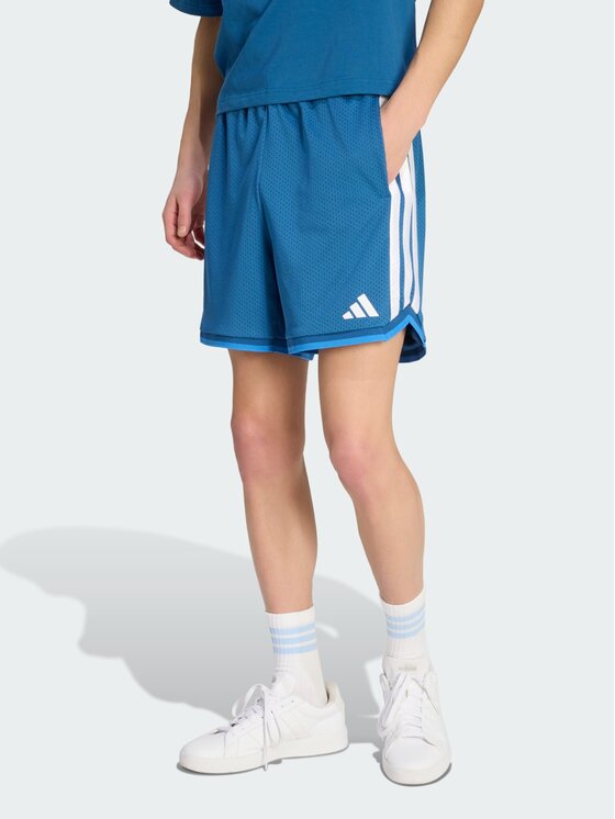 adidas adidas Szorty materiałowe 158748 Błękitny Regular Fit