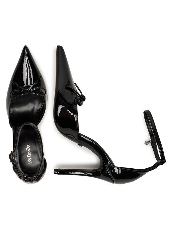 DeeZee DeeZee Pantofi cu toc subțire SX096 Negru