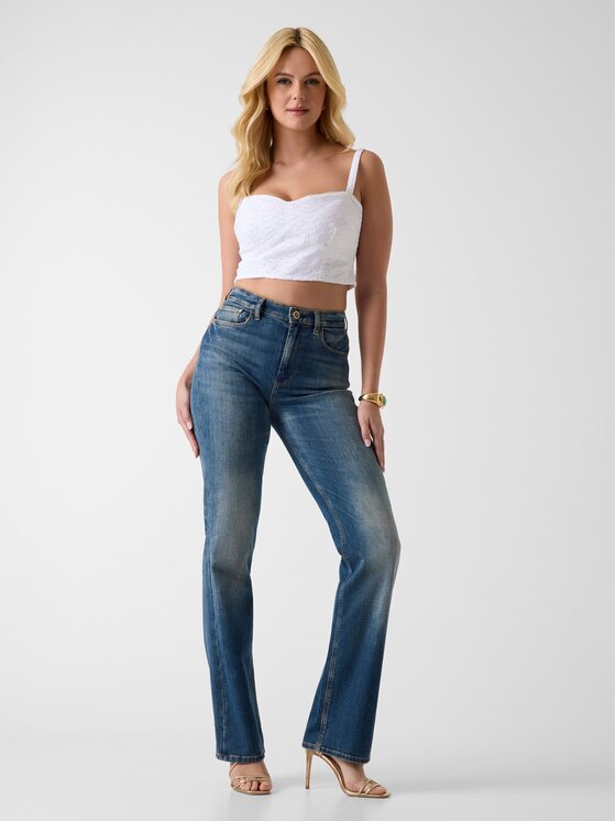 Guess Guess Marškinėliai 181855 Balta Classic Fit