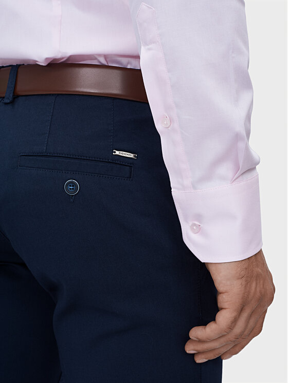 Evenemen Evenemen Koszula PUNTO G2 TWILL PINK Różowy Slim Fit