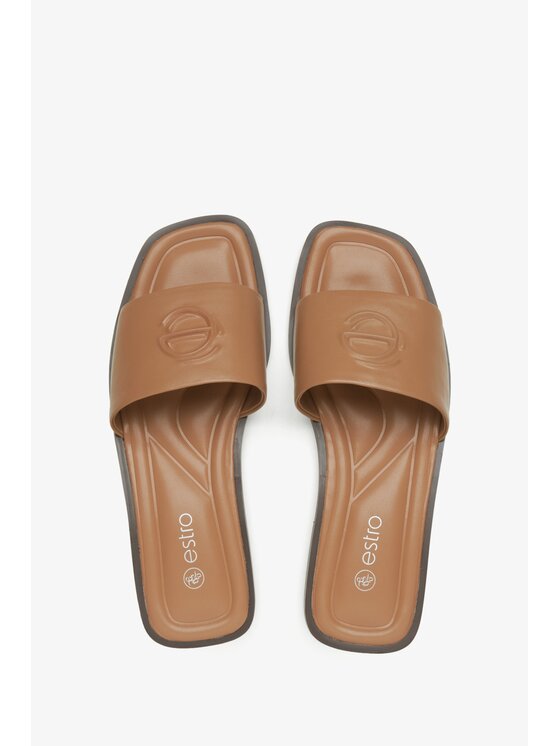 Estro Estro Παντόφλες ER00115489 Καφέ