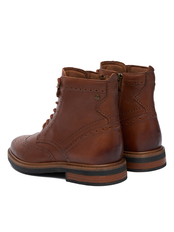 Clarks Clarks Kozačky Newford LaceBT 26183376 Hnědá