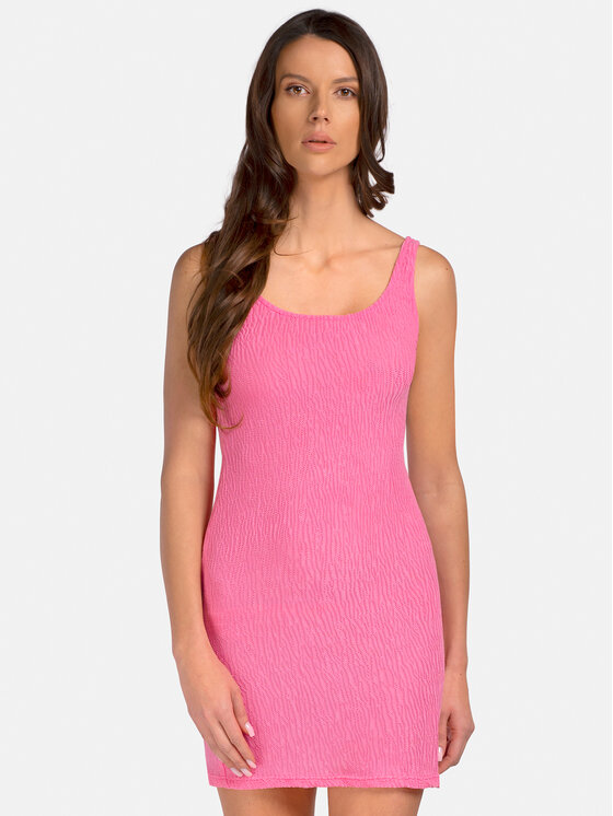 Miss Lou Miss Lou Vestito da spiaggia O-SP1-R Rosa