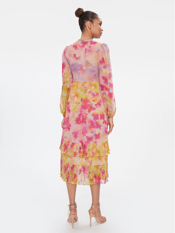 TWINSET TWINSET Sukienka letnia 241TP2590 Różowy Regular Fit