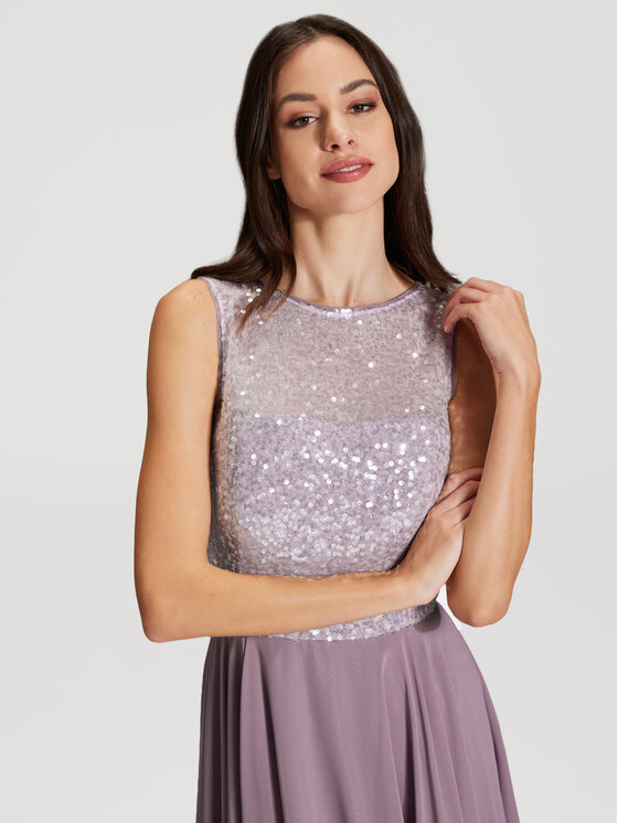 Swing Swing Večernja haljina 5AH15700 Ljubičasta Slim Fit