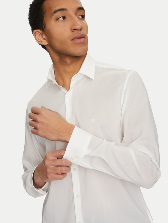 Calvin Klein Calvin Klein Marškiniai K10K114356 Balta Regular Fit