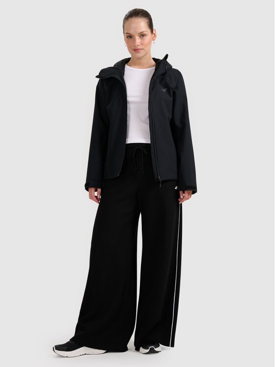 4F 4F Giacca di transizione 4FRAW25TTJAF0965-20S Nero Regular Fit