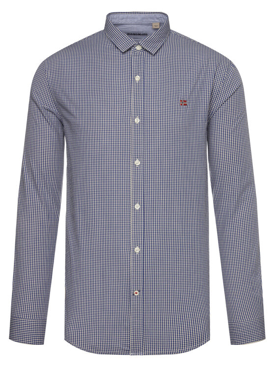 Napapijri Napapijri Hemd Gode NP0A4E2U3 Blau Urban Fit