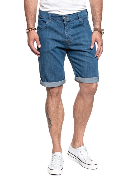 Mustang Mustang Pantaloncini di jeans 5 POCKET SHORT Blu Regular Fit