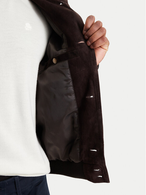 Aeronautica Militare Aeronautica Militare Usnjena jakna 262PN0965UPL00327 Rjava Regular Fit