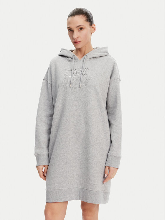 DKNY Sport DKNY Sport Džemper haljina DP5D4884 Siva Relaxed Fit