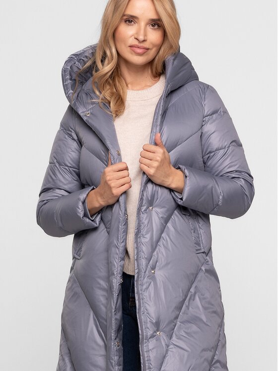 Perso Perso Kurtka damska BLH251037FX Niebieski Regular Fit