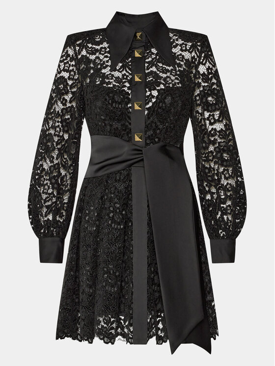 Babylon Babylon Коктейльна сукня T_S00823 Чорний Regular Fit
