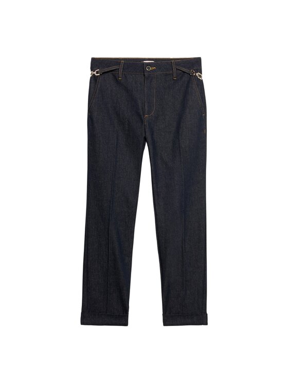 Oltre Oltre Jeans P404R008676N034 Blu Regular Fit