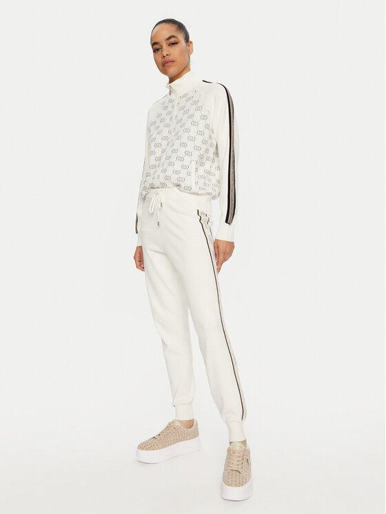 Liu Jo Sport Liu Jo Sport Pantaloni di tessuto TF4226 MS63L Bianco Regular Fit