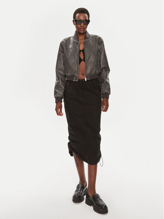 Brave Soul Brave Soul Bomber LJK-BENOITE Crna Straight Fit