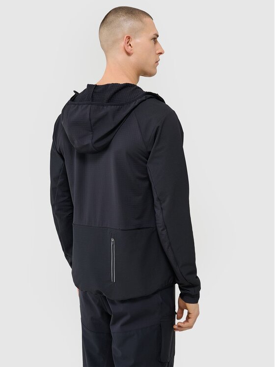 4F 4F Funkčná mikina 4FWSS25TFSWM483-20S Čierna Slim Fit